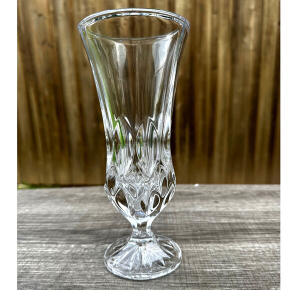 Gorham Full Lead Crystal Althea Collection Germany Footed Vase Stunning - Picture 2 of 3